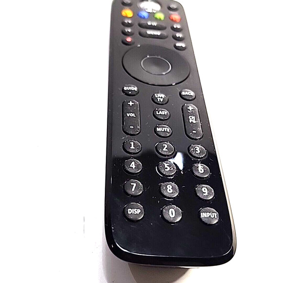 Microsoft Xbox 360 Genuine Black Remote Control | TV DVD Media Official -Tested - Picture 2 of 8